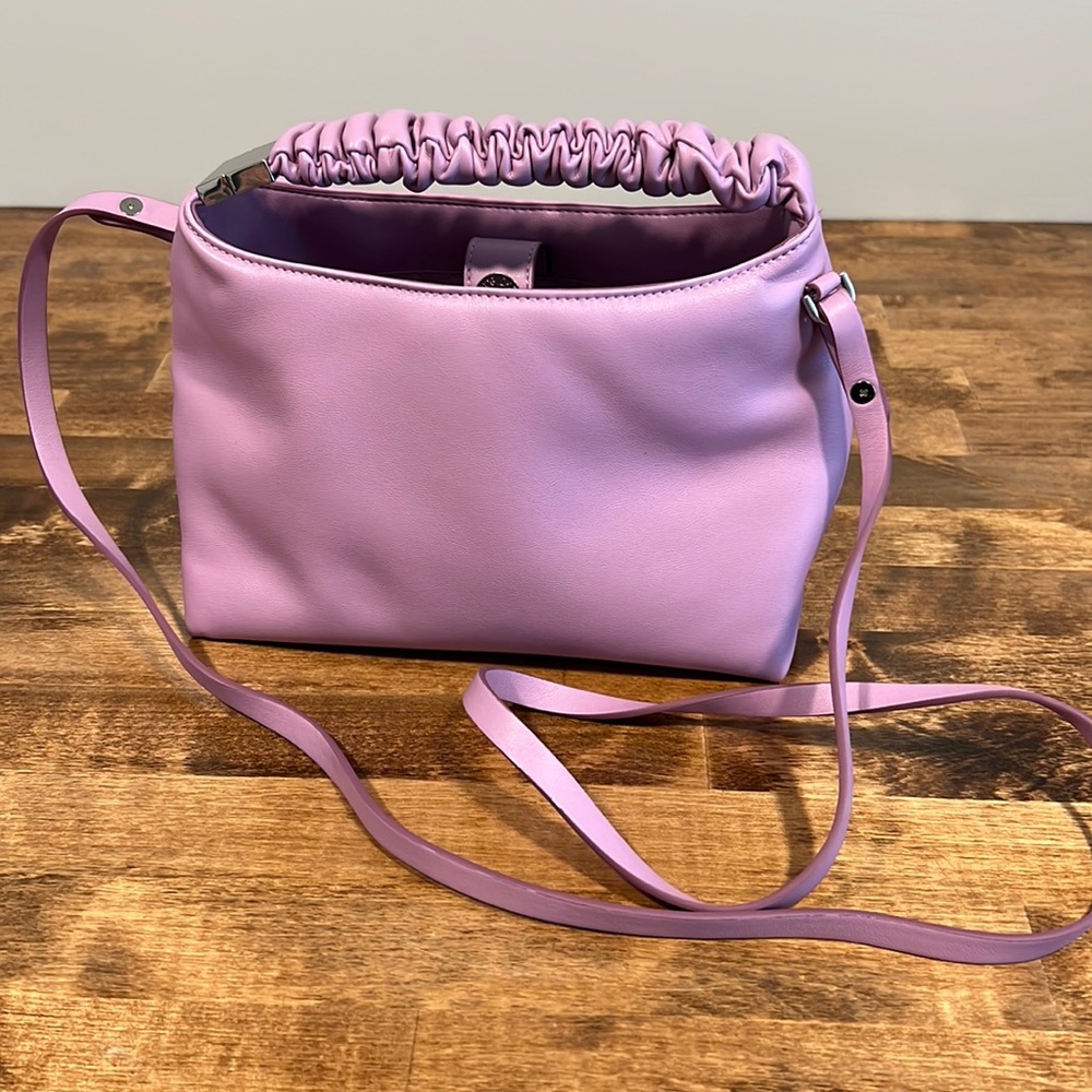 Ruched Top Handle Crossbody Bag